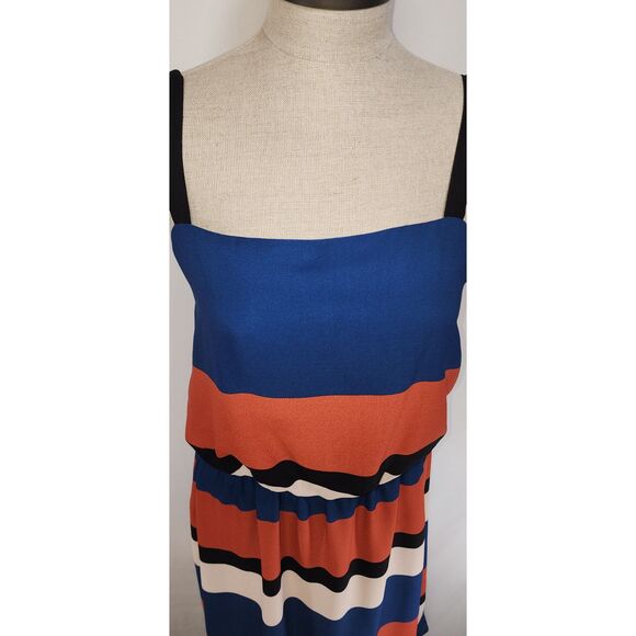Allison Joy Evereve Retro Striped Midi Dress Size S - Picture 6 of 9